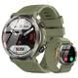 Blackview W50 Pro Montre Connectée Bluetooth 960mAh Anti-chute1.45 Smartwatch avec Lampe de poche à LED - Vert