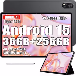 Blackview MEGA 8 Tablette Tactile 13 90Hz Gemini AI Android 15 36 Go RAM 256 Go/SD 2 To11000mAh50MP+13MPWifi Dual Sim - Gris
