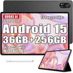 Blackview MEGA 8 Tablette Tactile 13 90Hz Gemini AI Android 15 36 Go RAM 256 Go/SD 2 To11000mAh50MP+13MPWifi Dual Sim - Gris