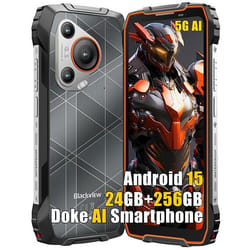 Téléphone Portable Incassable 5G Blackview BL7000 24Go+512Go 6.78 120Hz 7500mAh 50MP Android 14NFCIP68 - Orange