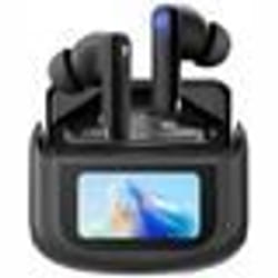Casque Anti-Bruit ANC/ENCBlackview AirBuds 12 Écouteurs Bluetooth sans fil Écran tactile LED 400mAh ANC&ENC IPX7 étanche - Noir