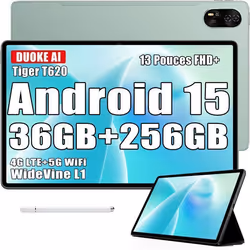 Blackview MEGA 8 Tablette Tactile 13 90Hz Gemini AI Android 15 36 Go RAM 256 Go/SD 2 To11000mAh50MP+13MPWifi Dual Sim - Vert