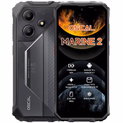 Oscal MARINE 2 Téléphone Portable Incassable 12Go+64Go-SD 2To 6.56 90Hz Gemini AI 2.0 11000mAh Android 15 Double SIM 4G GPS - ...