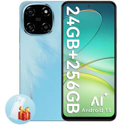 Blackview COLOR 6 Téléphone Portable Débloqué 24Go+256Go/2To 6.67 50MP+13MP 5000mAh Android 15Dual SIM 4GGPS - Bleu
