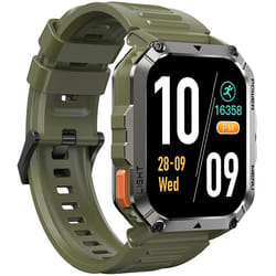 Blackview W70 Pro Montre Connectée Robuste Bluetooth 900mAh1.45 étanche Smartwatch avec LED LampBoussole - Vert