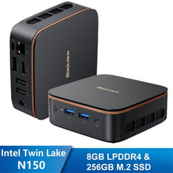 Mini PC Blackview MP20 Intel Twin Lake N150 3.6GHz Max 8 Go 256 Go/SSD 2To Windows 11 Pro Wifi 6 4K UHD Display NETFLIX - Gris