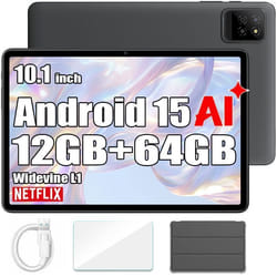 Tablette Tactile Oscal Pad 30 Wifi Doke AI 101 60Hz1080p FHD 12Go 64Go-SD 2To Android 15 6600 mAh Face ID Widevine L1 - Gris