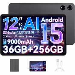 Blackview Tablette MEGA3 121 25K 90Hz Top 3 IA Modèles Android 15 RAM 36 Go ROM 256 Go/SD 2 To 8800mAh(33W) Dual Sim - Gris