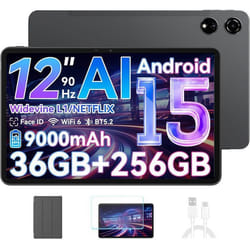 Blackview Tablette MEGA3 121 25K 90Hz Top 3 IA Modèles Android 15 RAM 36 Go ROM 256 Go/SD 2 To 8800mAh(33W) Dual Sim - Gris