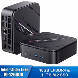 Mini PC Blackview MP100 Pro Intel®Alder Lake I9-12900HK 4.4GHz Max 16 Go 1 To/SSD 4ToWindows 11 ProWifi 6 4K UHD 144 Hz - Gri ...