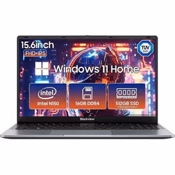 PC Portable Blackview Acebook 6 - 15.6 Intel Twin Lake N15016 Go RAM 512 Go SSDWindows 11 Home Ordinateur Portable - QWERT -