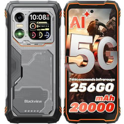 Blackview XPLORE 1 12 Go 256 Go Orange, Noir