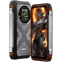 Oscal TANK 1 Téléphone Portable Incassable 20000mAh Smartphone Android 15 6.78 2.4K 36Go+256Go 64MP NFC Dual SIM GPS - Orange
