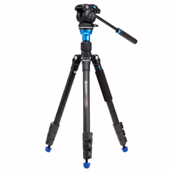 Benro A1883FS2PRO Aero, 3 pieds, Noir, Bleu, 141 cm, 2,13 kg