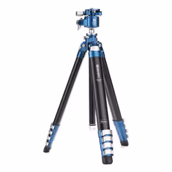 Benro TCBA25G36PT trépied Caméras numériques 4 pieds Noir, Bleu, Argent