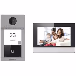 Interphone vidéo IP - HIKVISION - DS-KIS604-S - 7 pouces - Alimentation filaire - Mémorisation des visiteurs