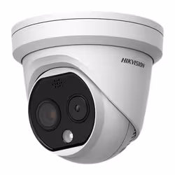 HIKVISION Caméra IP dôme 4MP FF 2.2 mm PoE Thermique - DS-2TD1228-2/QA