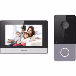 Kit de videoportero - Tecnología IP & WiFi - Incluye placa y monitor - Lector MF | PoE - App móvil con P2P - Montaje sobre su ...