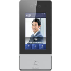 Hikvision - Portier Vidéo ip WiFi - Caméra 2 Mpx Audio bidirectionnel - Faciale, carte mf, qr et pin 2 relais - Application mobile via le moniteur