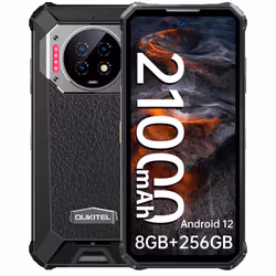 Oukitel WP19, 17,2 cm (6.78"), 8 Go, 256 Go, 64 MP, Android 12, Noir