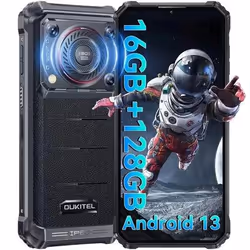 Oukitel WP36, 16,6 cm (6.52"), 16 Go, 128 Go, 13 MP, Android 13, Noir