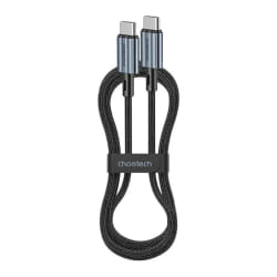 CHOETECH Câble Tressé USB-C vers USB-C PD60W Noir 1,2M