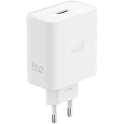 Chargeur réseau - OPPO - SUPERVOOC 80 W - Blanc - Charge rapide - Sécurité renforcée