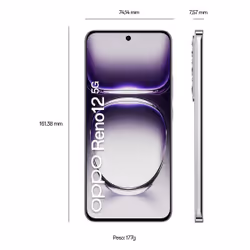 OPPO Reno12 5G 12 Go 256 Go Argent - Vue supplémentaire 4