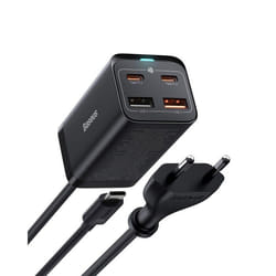 Baseus Chargeur Rapide GaN3 Pro 65W+ Câble Type-C 1M 4 Ports pour iPhone 13 Pro Max 12 11 Pro