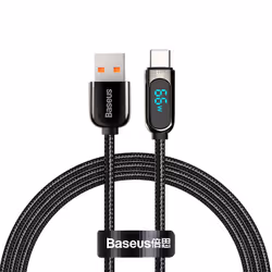 Baseus CASX020001, 1 m, USB A, USB C, Noir