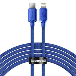 Câble Pour Charge Et Transfert De Données Rapides Usb-c Iphone Lightning 20w 2m Bleu