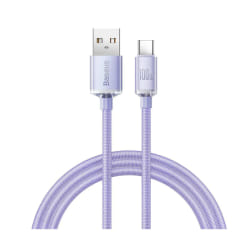 Baseus Crystal Shine câble USB 1,2 m USB A USB C Violet