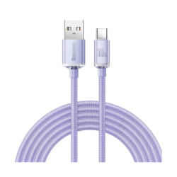 Baseus Câble USB-C Crystal Shine - Lavande - 2m