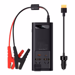 Baseus Power Inverter, Universel, Auto/Indoor, 12 V, 500 W, 12.4 V, DC-to-AC