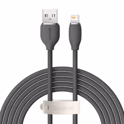 Baseus Jelly, 2 m, Lightning, USB A, Mâle, Mâle, Noir