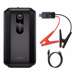 Baseus CGNL020101, 2,4 A, Noir, 500 A, Universel, 10000 Ah, 37 Wh
