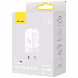 Baseus GAN3 Universel Blanc Secteur Charge rapide Intérieure