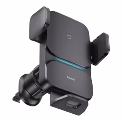 Baseus Wisdom Car Mount Wireless Charger, Mobile/smartphone, Support actif, Voiture, Noir