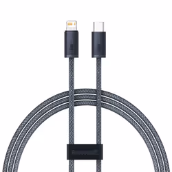 Baseus Dynamic, 1 m, Lightning, USB C, Mâle, Mâle, Gris