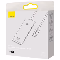 Baseus WKQX030101 hub & concentrateur USB 3.2 Gen 1 (3.1 Gen 1) Type-A 5000 Mbit/s Noir