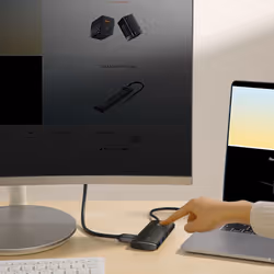 Baseus WKQX050001 hub & concentrateur USB Type-C 5000 Mbit/s Noir - Vue supplémentaire 11