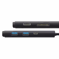 Baseus WKQX050001 hub & concentrateur USB Type-C 5000 Mbit/s Noir