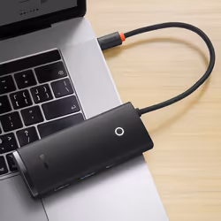 Baseus WKQX050001 hub & concentrateur USB Type-C 5000 Mbit/s Noir - Vue supplémentaire 9
