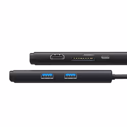 Baseus WKQX050101 hub & concentrateur USB 3.2 Gen 1 (3.1 Gen 1) Type-C Noir - Vue supplémentaire 3
