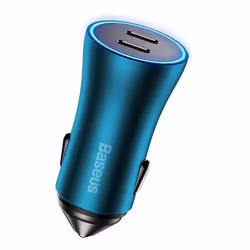 Baseus CGJP000003 chargeur d'appareils mobiles Universel Bleu Allume-cigare Charge rapide Auto