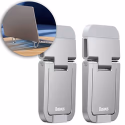Support pour ordinateur portable - Baseus - Argent - Pliable - Adhésif - Alliage de zinc