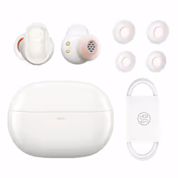 Baseus WM05 Casque True Wireless Stereo (TWS) Ecouteurs Appels/Musique Bluetooth Blanc