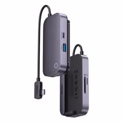 Baseus PadJoy 6, USB Type-C, 3,5mm, HDMI, USB 2.0, USB Type-C, SD, 500 Mbit/s, Gris, Acrylonitrile-Butadiène-Styrène (ABS), A ...