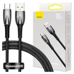Câble Usb Vers Usb-C Baseus 100 W Pour Téléphones Et Ordinateurs Portables Charge Rapide 1 M