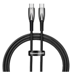 Baseus Glimmer câble USB 1 m USB 3.2 Gen 1 (3.1 Gen 1) USB C Noir